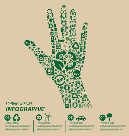 Ecology concept. save world vector illustration.のイラスト素材