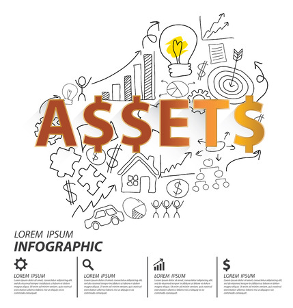 Financial and business concept. vector illustration.のイラスト素材