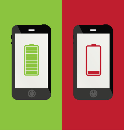 smartphone batteryのイラスト素材