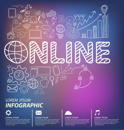 Social media concept vector Illustrationのイラスト素材