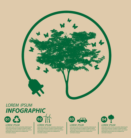 Ecology concept. save world vector illustration.のイラスト素材
