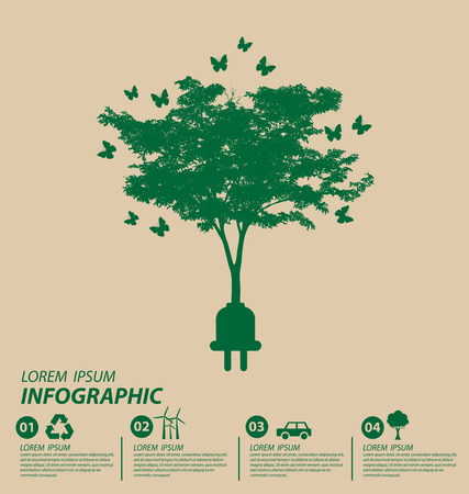 Ecology concept. save world vector illustration.のイラスト素材