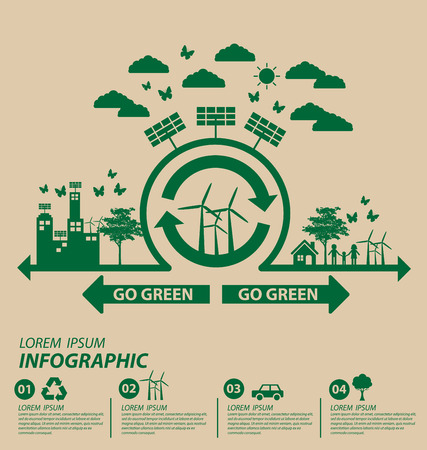 Ecology concept. save world vector illustration.のイラスト素材