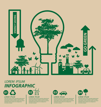 Ecology concept. save world vector illustration.のイラスト素材