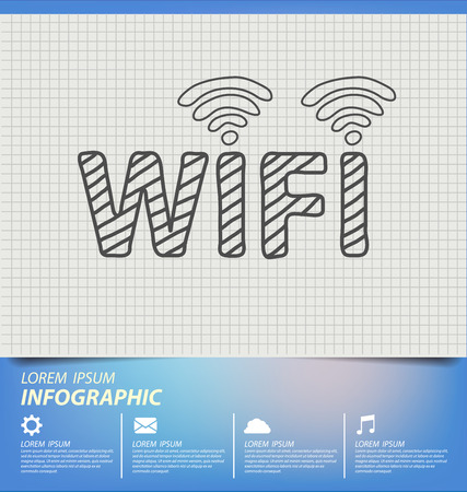 wireless vector Illustrationのイラスト素材