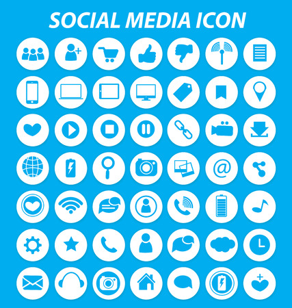 Social media icons vectorのイラスト素材