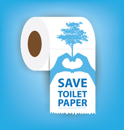 Toilet paper vector illustrationのイラスト素材