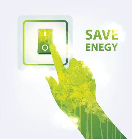 Go green concept. Save world vector Illustration.のイラスト素材