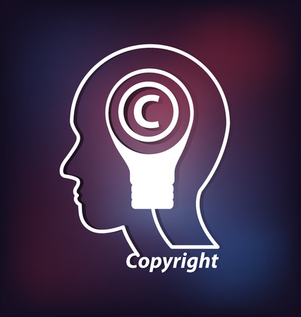 Copyright concept. vector illustration.のイラスト素材