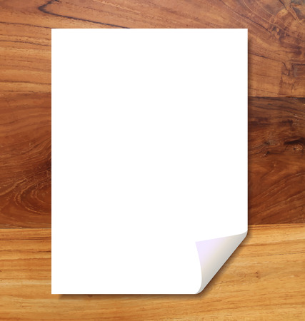 paper on wood backgroundのイラスト素材