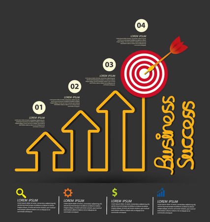 Business Success concept vector illustration.のイラスト素材