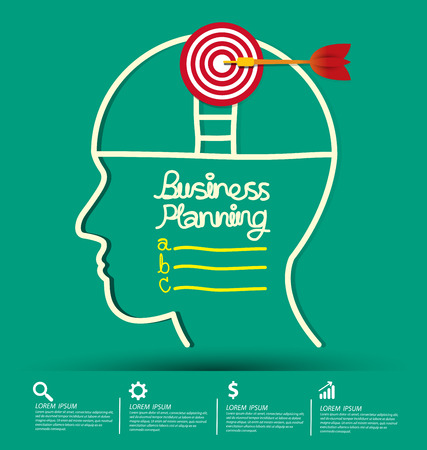 Business infographic vector illustrationのイラスト素材