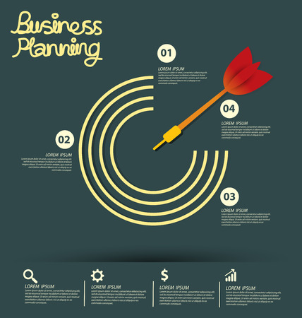 Business infographic vector illustrationのイラスト素材