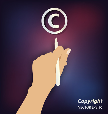 Copyright concept. のイラスト素材