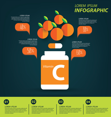 Vitamins and minerals concept. のイラスト素材