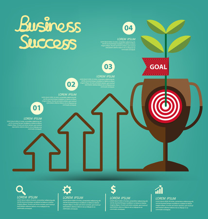 Business Success concept vector illustration.のイラスト素材
