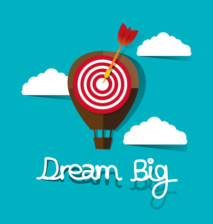 Dream big concept vector illustration.のイラスト素材