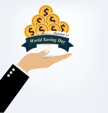 World savings day. vector illustration.のイラスト素材