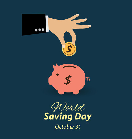 World savings day. vector illustration.のイラスト素材
