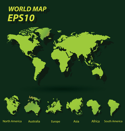 World Map vector Illustrationのイラスト素材
