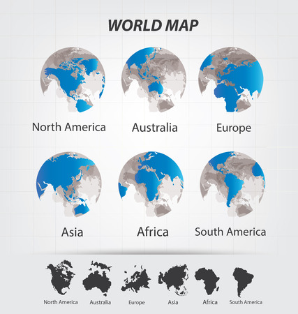 World Map vector Illustrationのイラスト素材