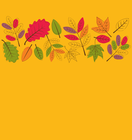 autumn leavesのイラスト素材