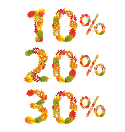 Autumn Sale. Vector illustration.のイラスト素材