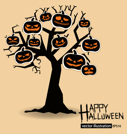 Tree design. Halloween vector illustration.のイラスト素材