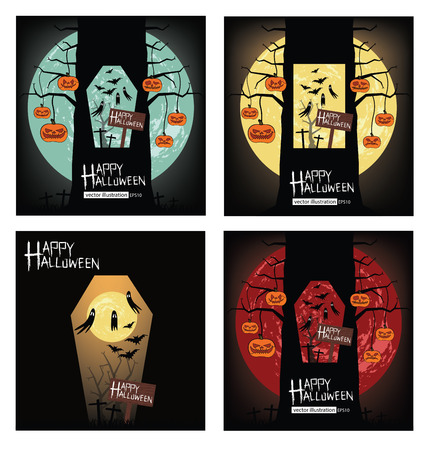 Halloween vector illustration.のイラスト素材