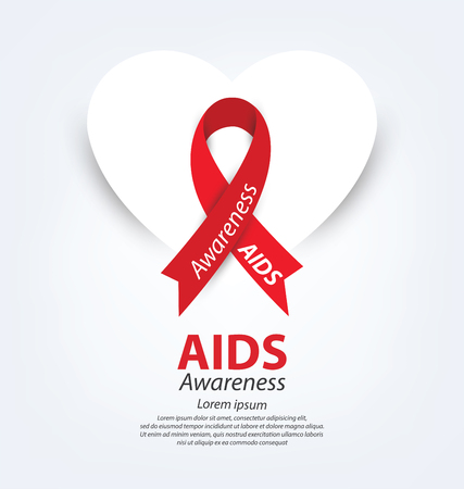 Aids Awareness. World Aids Day concept. Vector illustration.のイラスト素材