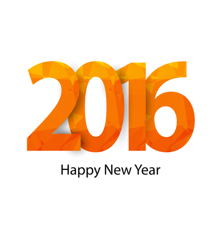 Happy new year 2016のイラスト素材
