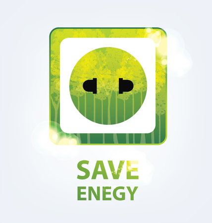 Go green concept. Save world vector Illustration.のイラスト素材