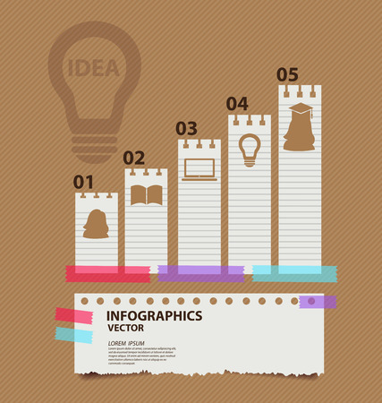 infographics education concept vector illustrationのイラスト素材