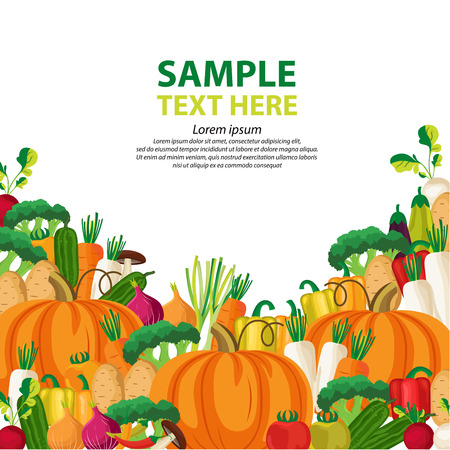 vegetables vector illustration.のイラスト素材