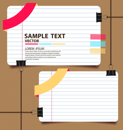 paper vector illustrationのイラスト素材