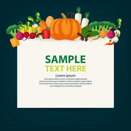 vegetables vector illustration.のイラスト素材