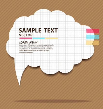 paper vector illustrationのイラスト素材