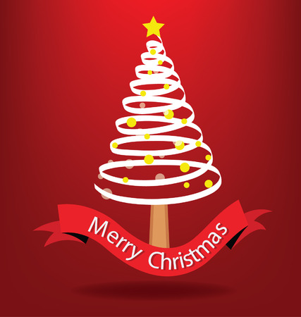 Christmas tree. vector illustration.のイラスト素材