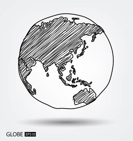 Globe. vector Illustration.のイラスト素材