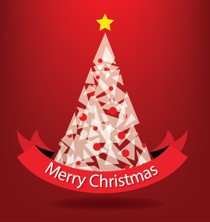 Christmas tree. vector illustration.のイラスト素材