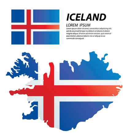 Republic of Icelandのイラスト素材