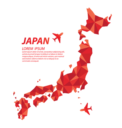 Japan geometric concept designのイラスト素材