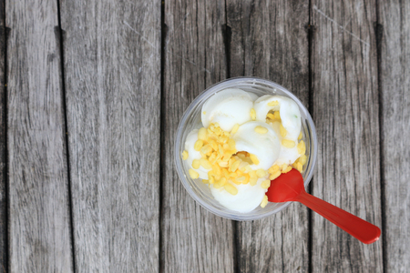 Coconut Ice creamの写真素材