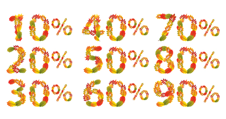 Autumn Sale. Vector illustration.のイラスト素材