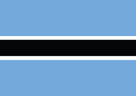 Flag of Botswana vector illustrationのイラスト素材