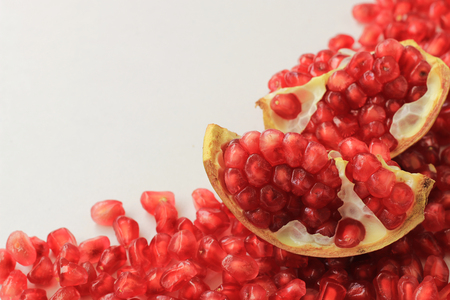 Ripe pomegranate fruitの写真素材