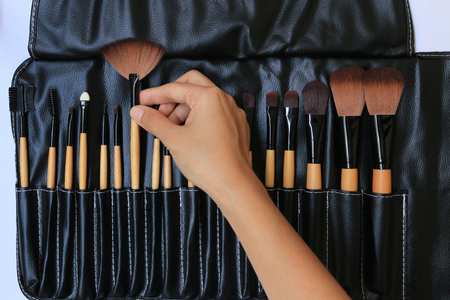 Professional makeup brushの写真素材