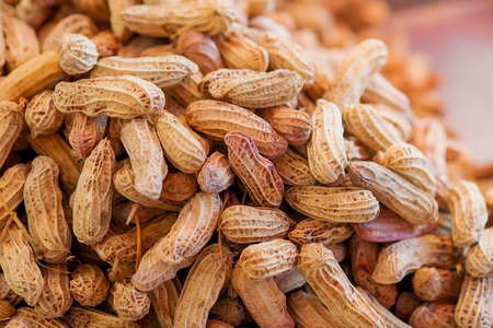 Peanuts at retail stores in the market
