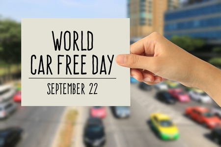 World car free day conceptの写真素材