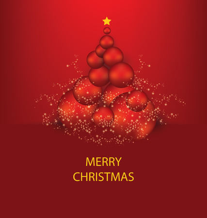 Christmas tree. Vector illustration.のイラスト素材